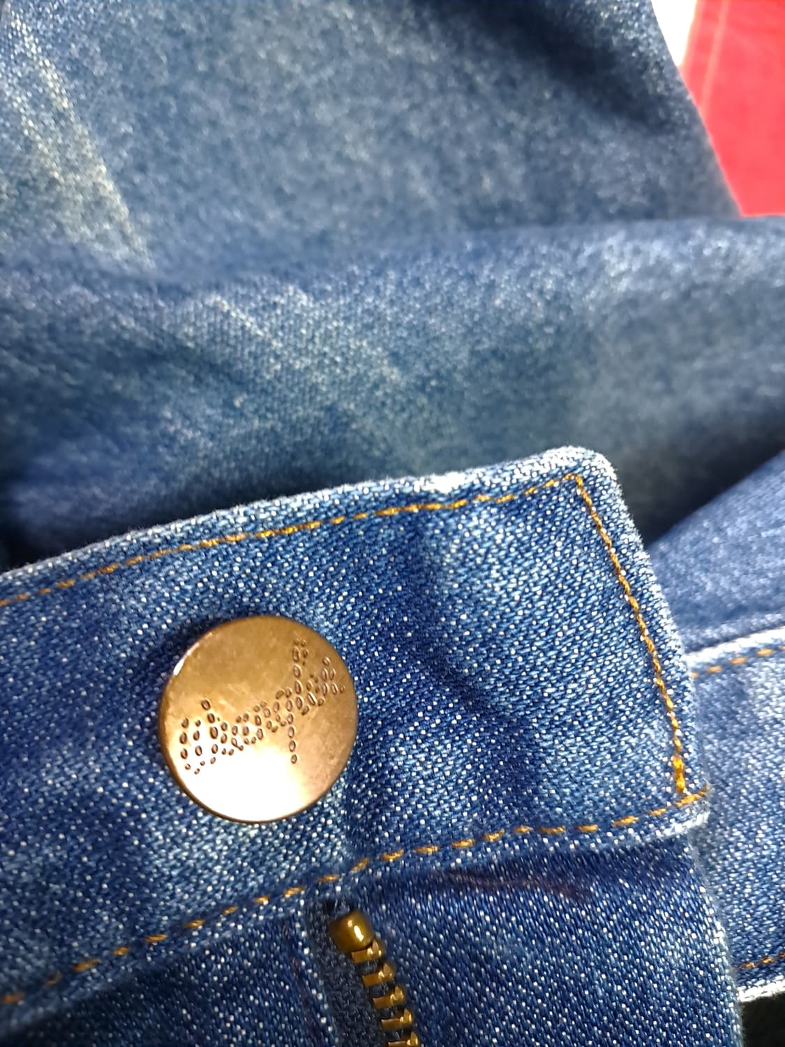 오리지날 90's 일본판 우먼용 랭글러 부츠컷 데님진 상품이미지5