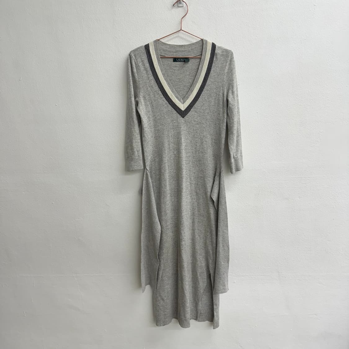 랄프로렌 브이넥 니트 롱 원피스 (XS) 상품이미지1