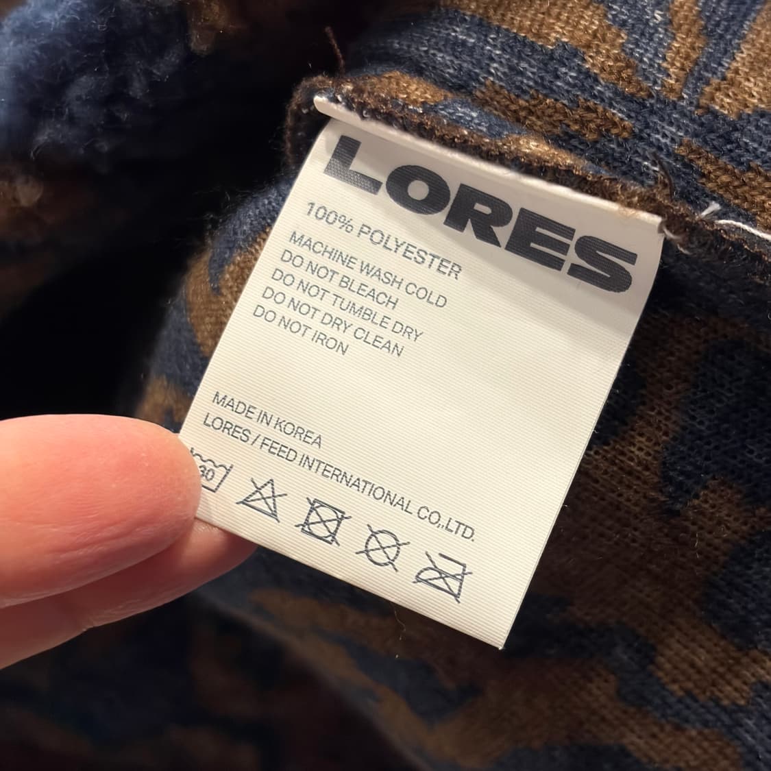 [L] 로어즈 x 켄타로 오카와라 패턴 플리스 집업 자켓 C624 상품이미지6