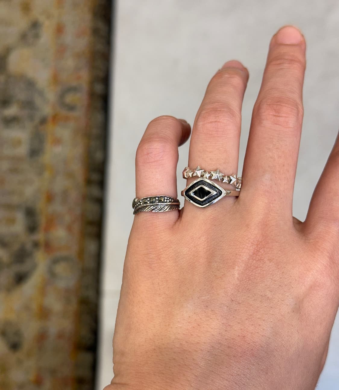 Noir Frame 925Silver Ring 상품이미지1