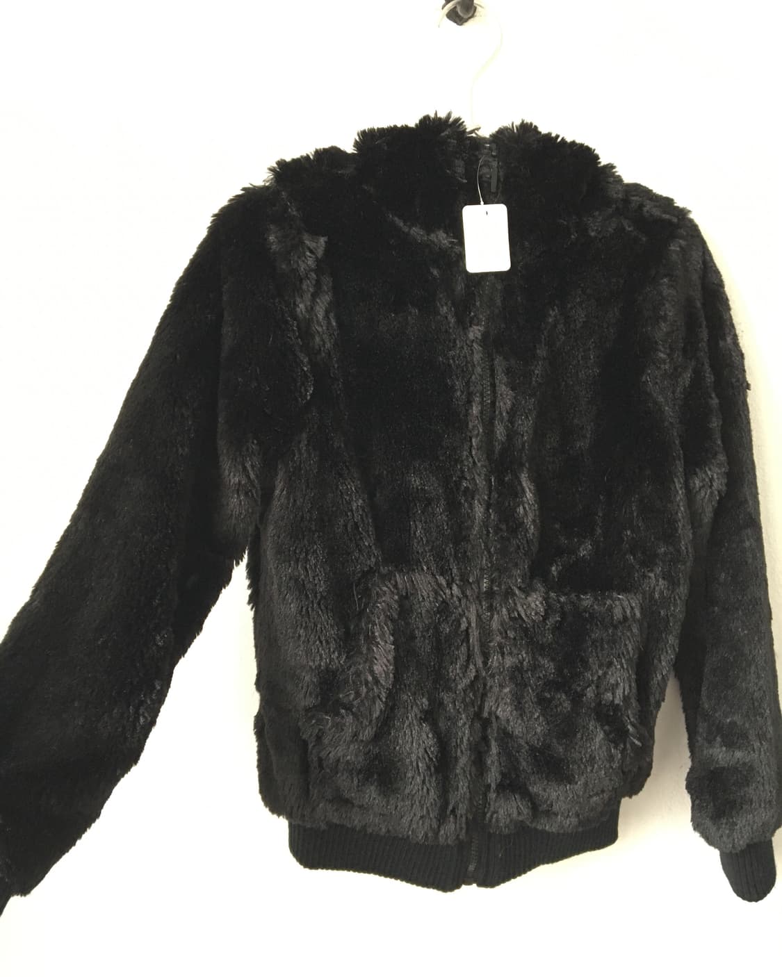 Fake fur hood zip up 상품이미지2