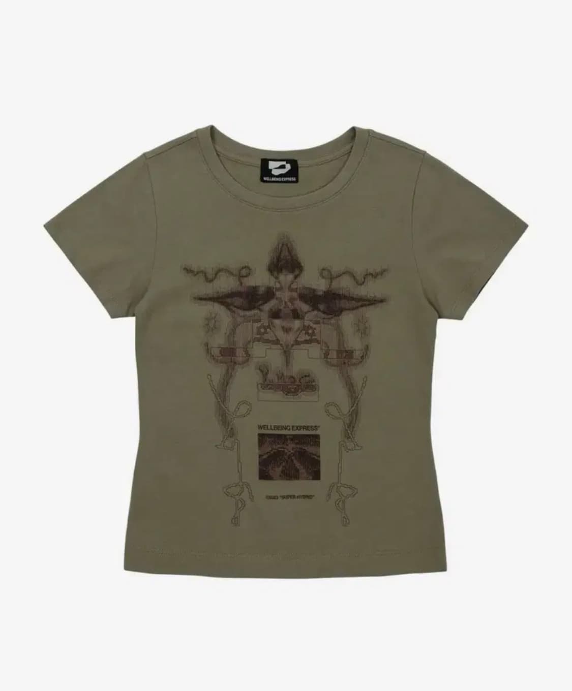 웰빙액스프레스 Digital Tattoo Tee Renewal 카키 상품이미지1