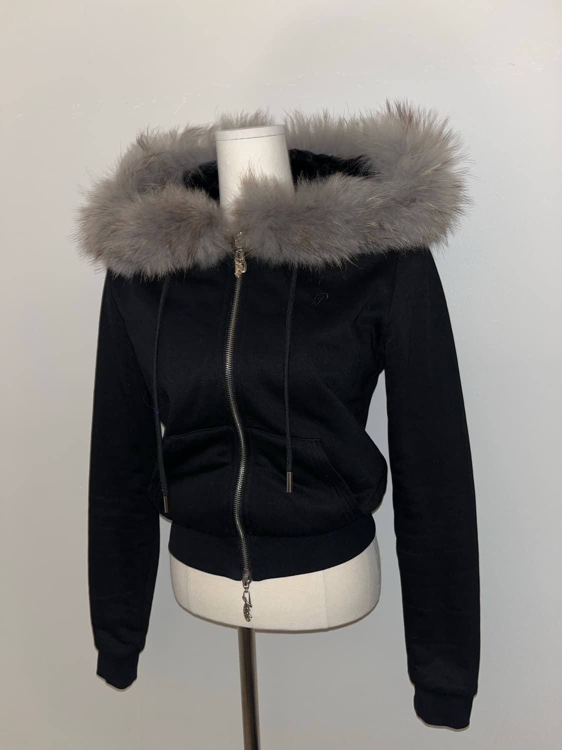 Pale jade hooded zip-up 상품이미지2