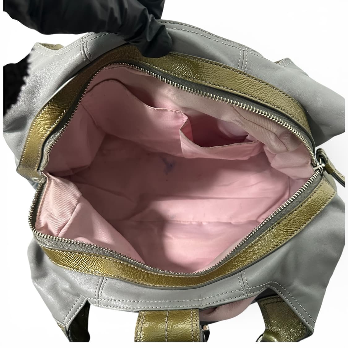 코치 가죽 빈티지 soho lynn 숄더백 그레이 상품이미지4