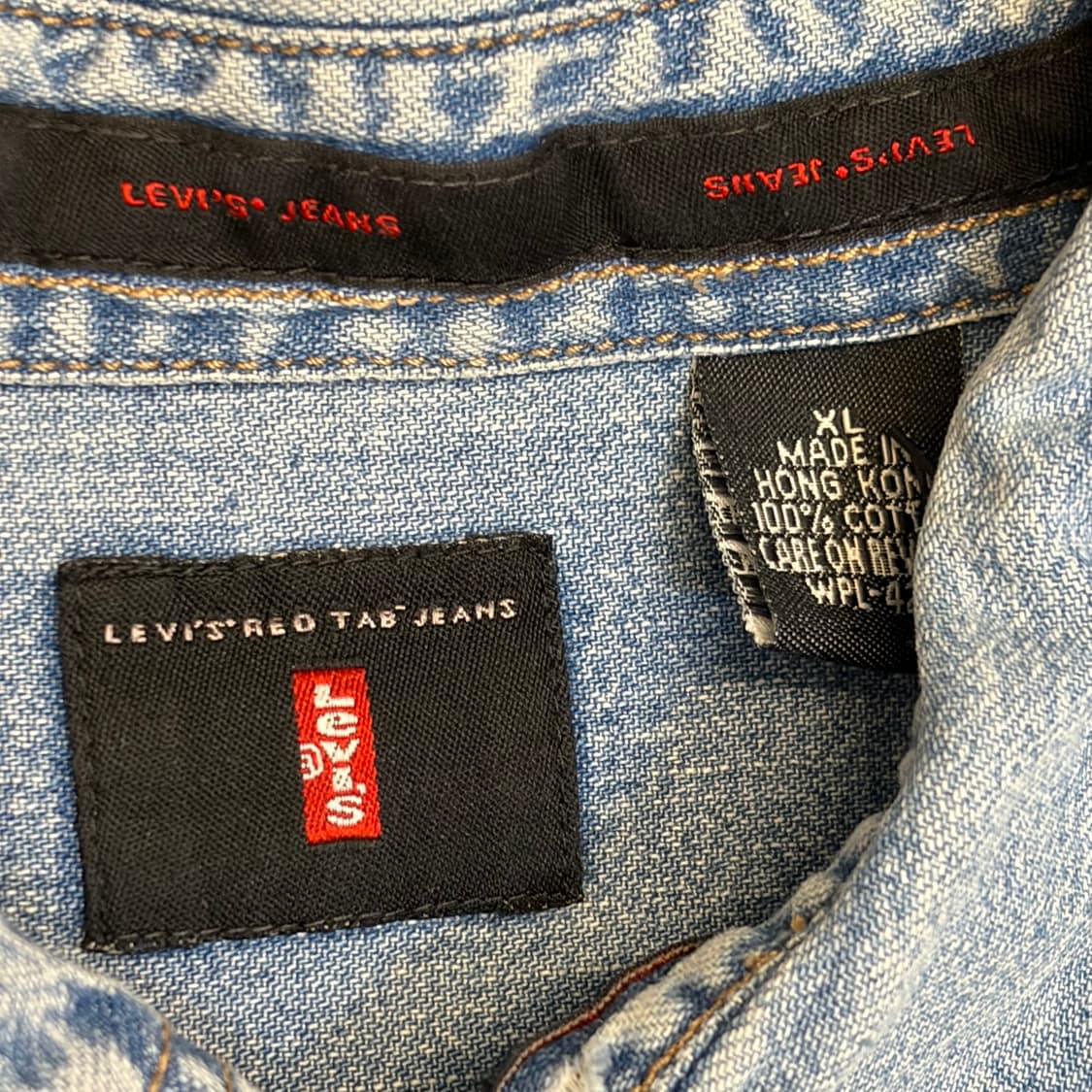 00s 미국빈티지 리바이스 데님셔츠 청셔츠 청남방 상품이미지5