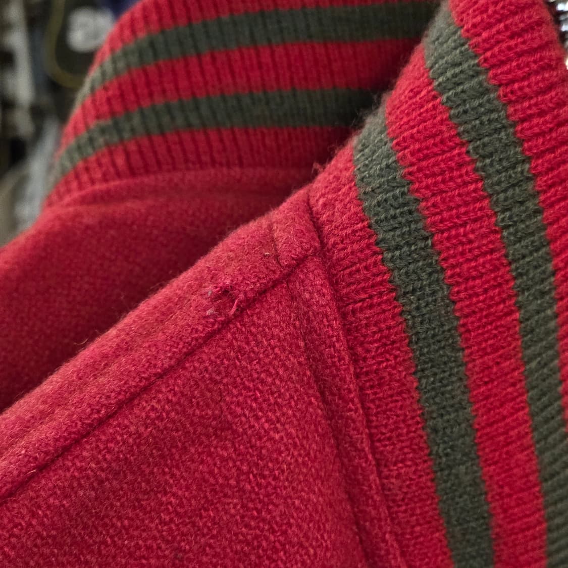 빈티지 레드 그레이 바시티 자켓 상품이미지8