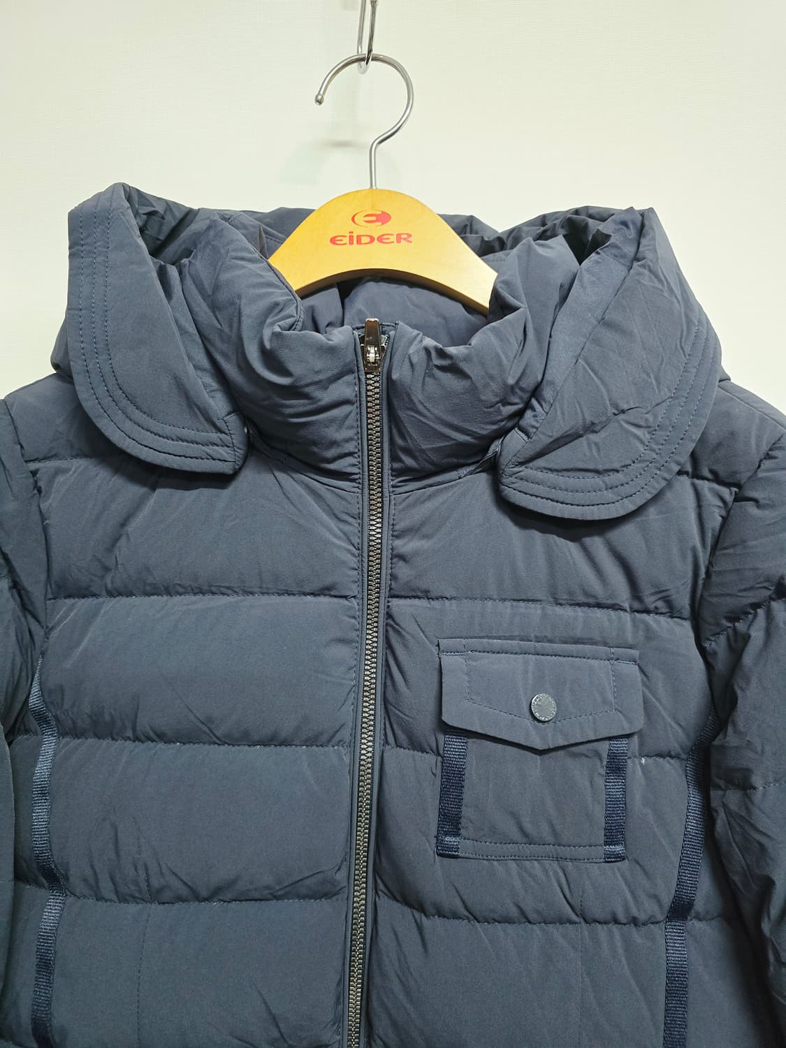 루이까스텔 여성 네이비 구스다운롱패딩 상품이미지2