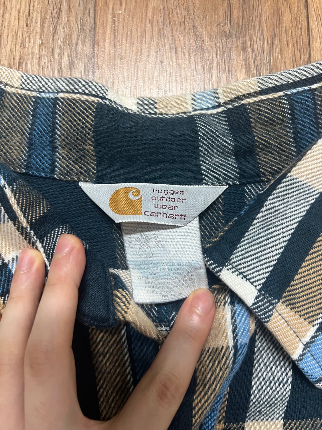 90s 칼하트 체크 셔츠 상품이미지2