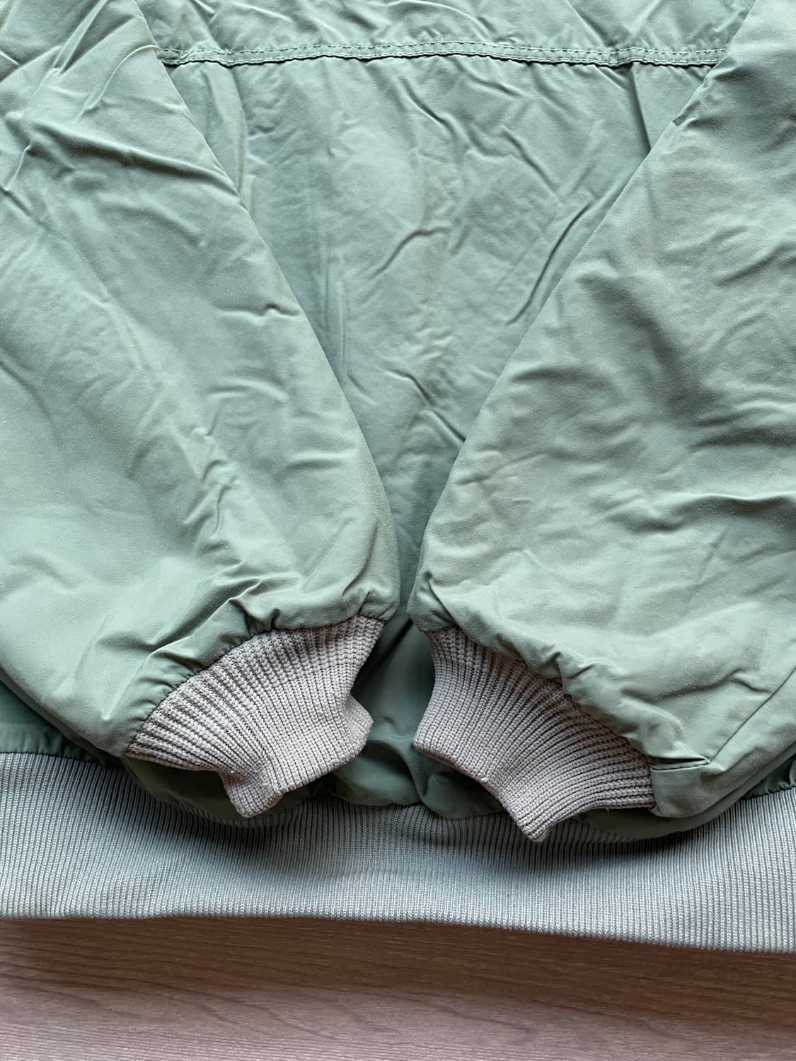 80s 파타고니아 쉘드 신칠라 세이지 그린 봄버 자켓 rare usa 상품이미지7