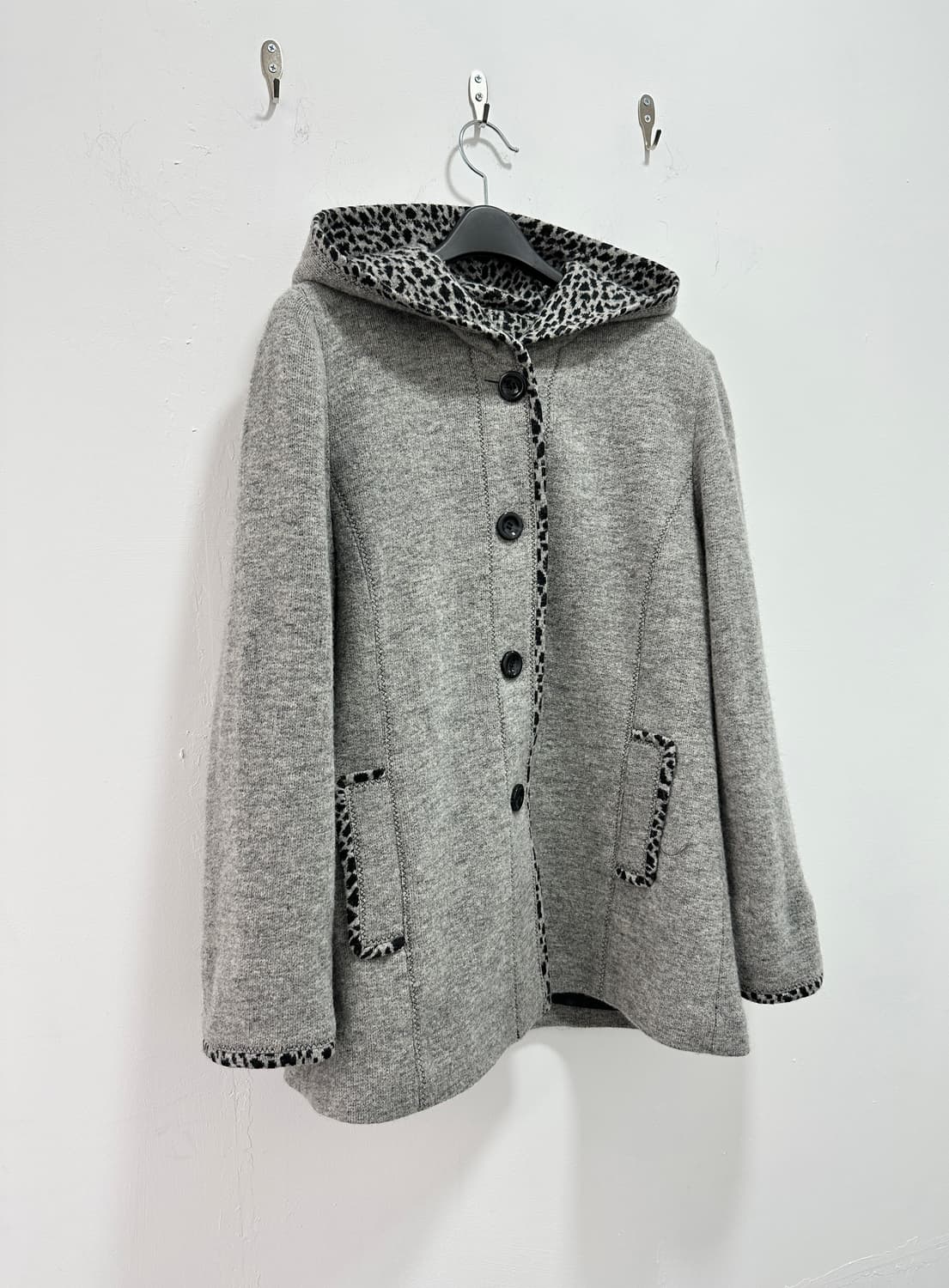 Vintage leopard knit jacket  상품이미지7