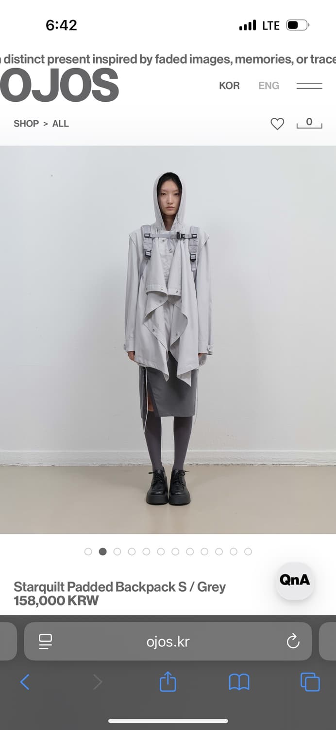 오호스 가방 ojos Starquilt Padded Backpack s  상품이미지3