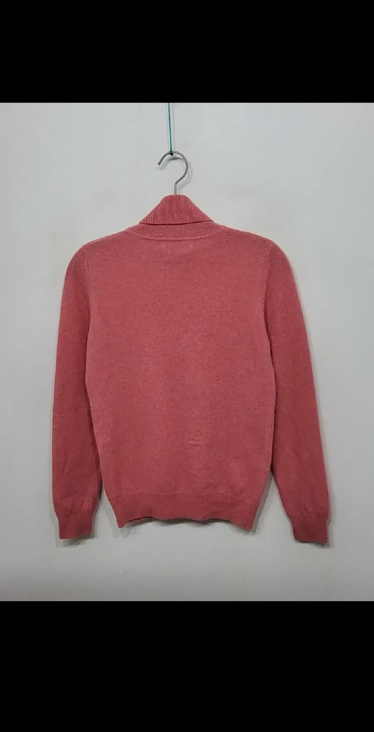 (S) 목폴라 캐시미어 니트 살구색 무지 터틀넥 스웨터  상품이미지5