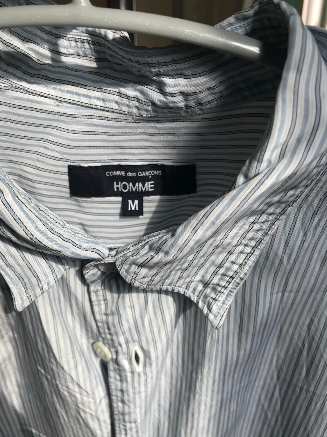 꼼데가르송 옴므 큐프라 반팔 셔츠 M 2025 상품이미지2