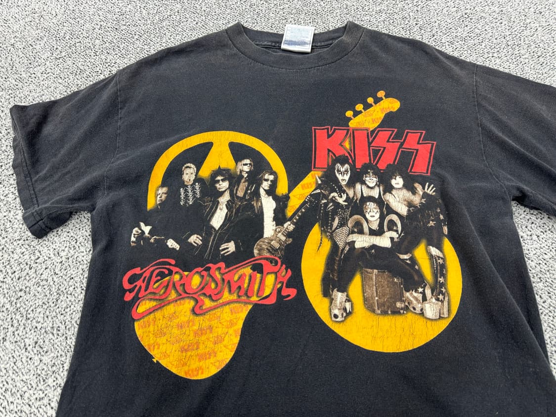 Kiss X Aerosmith 03/04 투어 밴드티 상품이미지2