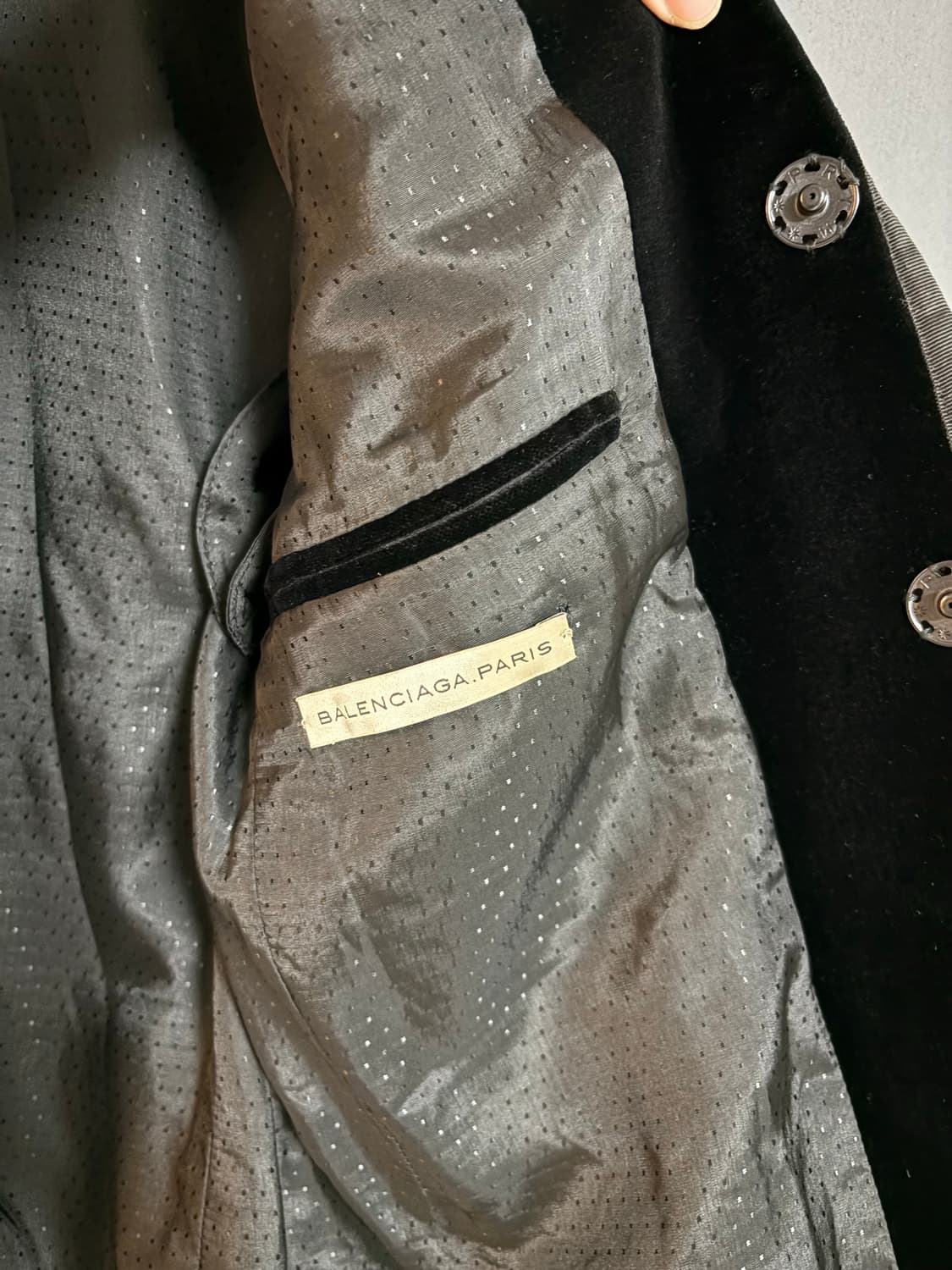 발렌시아가 컬렉련피스 벨루어 블레이저 자켓  06fw 상품이미지4