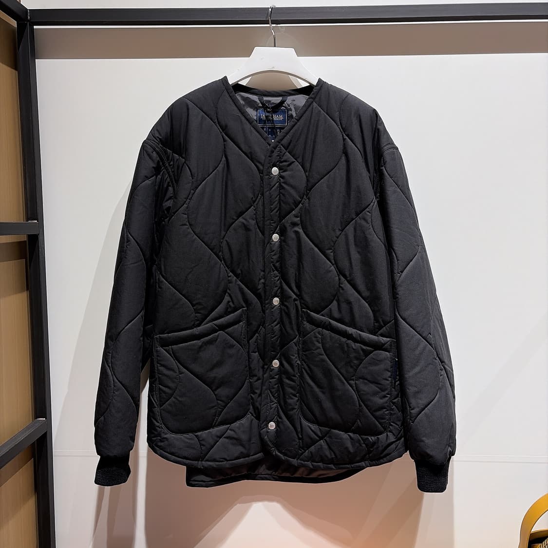 (정품/새상품) LAVENHAM 라벤햄 남성 블랙 홀스 러그 퀼팅 자켓 상품이미지1