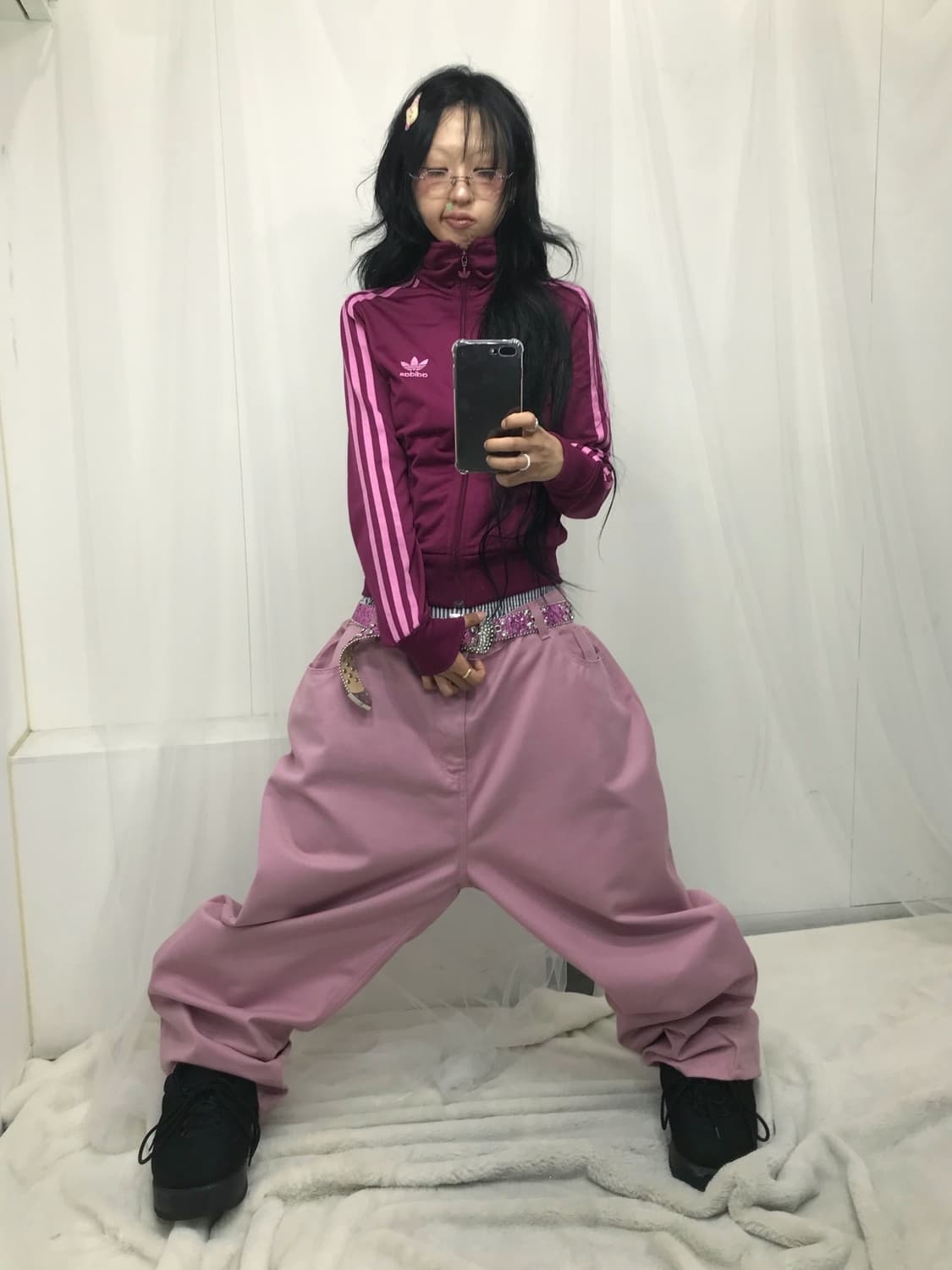 < Adidas Pink Track Jersey > 상품이미지4