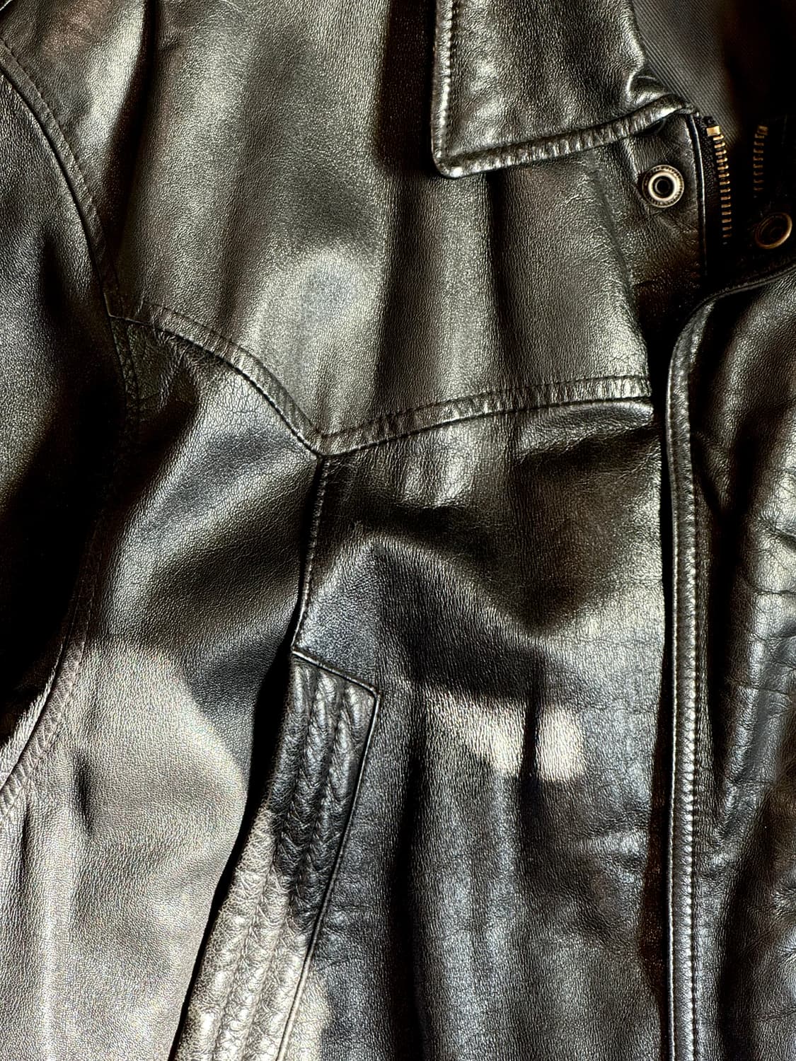 빈티지 레더 헌팅자켓 올드갭 카코트 상품이미지3