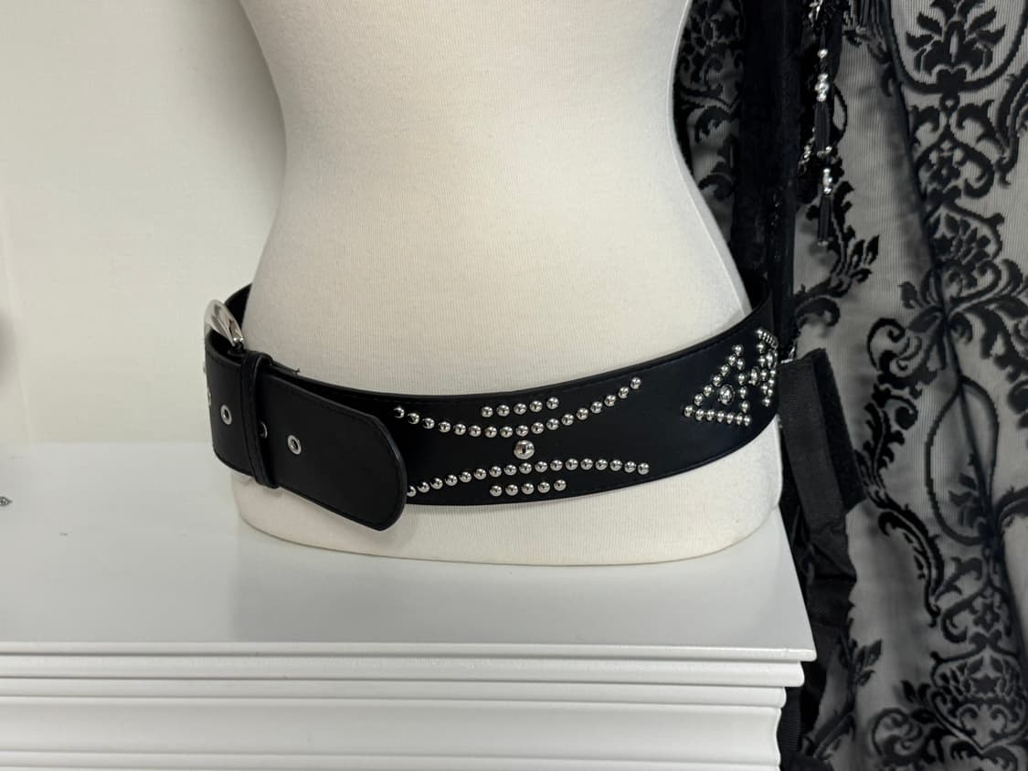 빅버클 스터드 캐피탈 벨트  상품이미지5