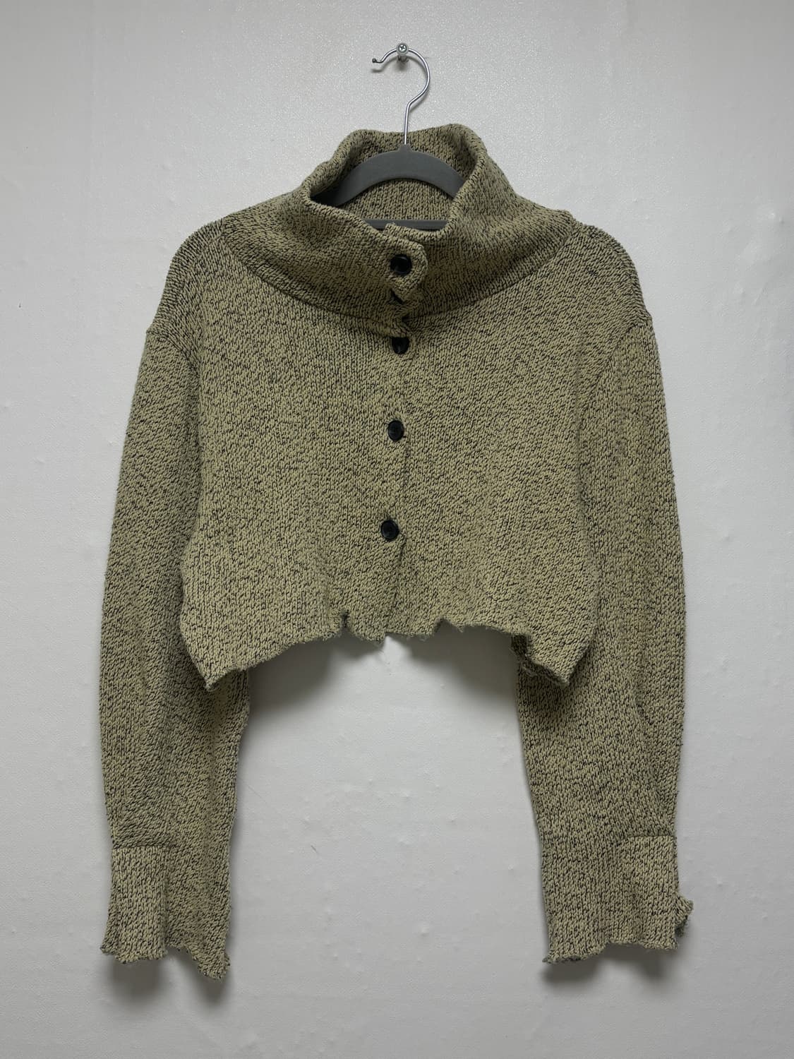 빈티지 크롭 하이넥 가디건  상품이미지1