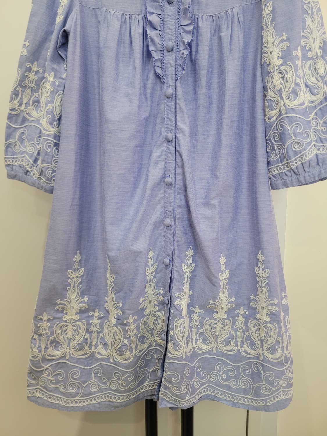 돌리걸 바이 안나수이 레이스 자수 7부 소매 원피스 55사이즈 상품이미지6