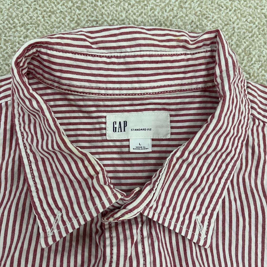 L 갭 스탠다드핏 반팔 셔츠 남방 0225M1 상품이미지2