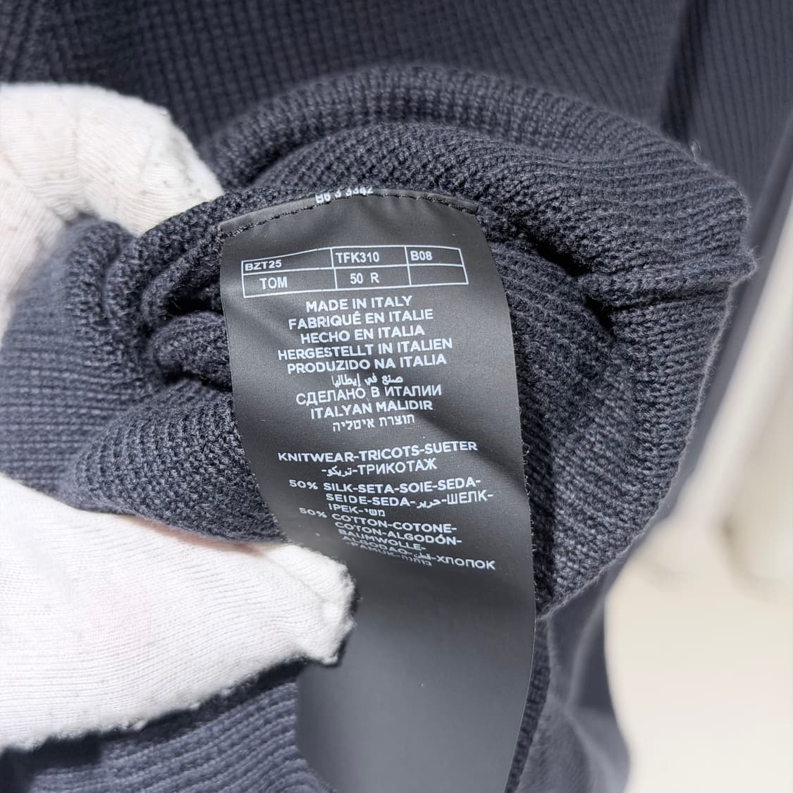 (A+/50) / 톰포드 실크 블랙 니트 상품이미지7