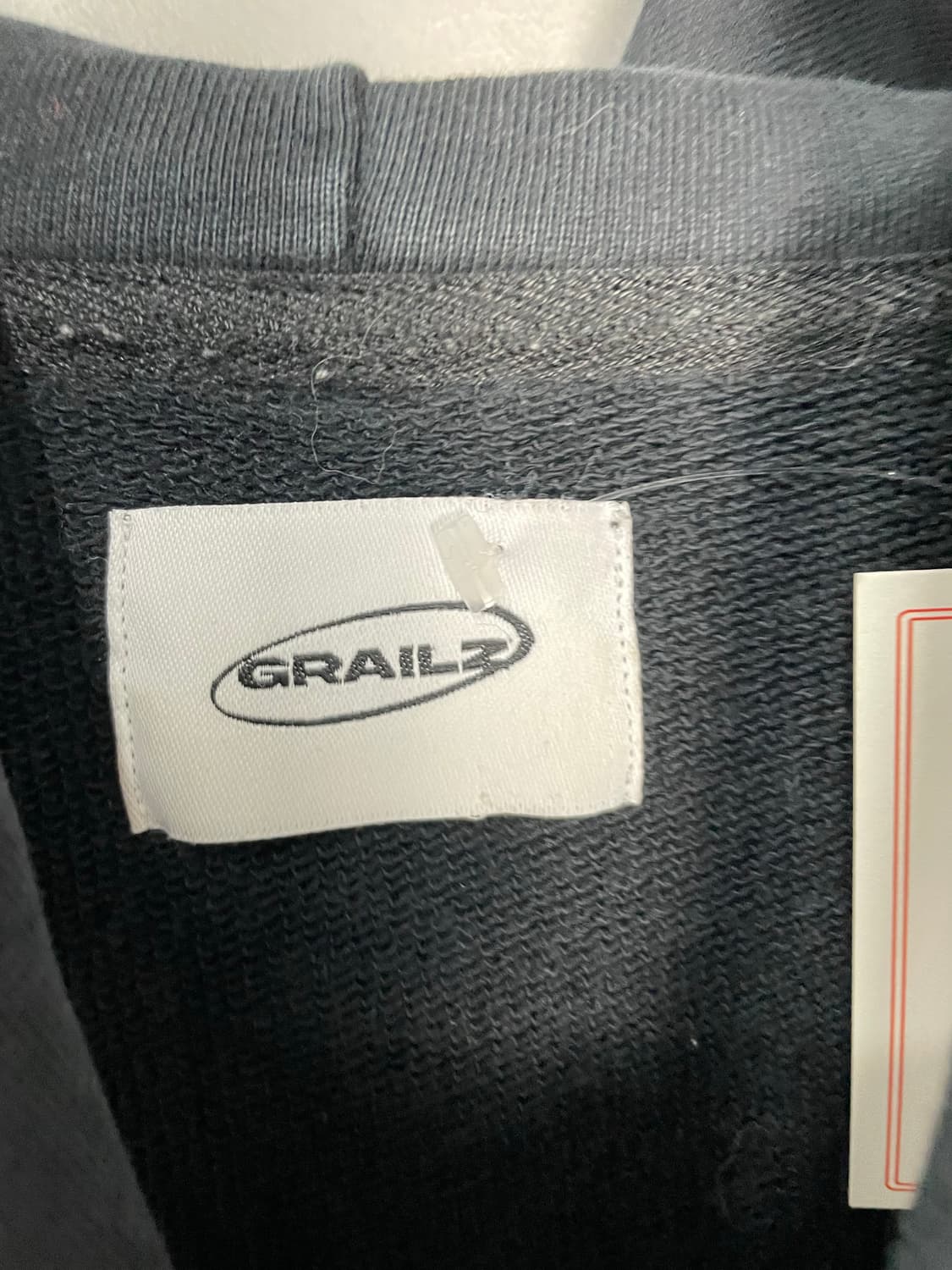 그레일즈 오발 로고 블랙 후드티 H2042 상품이미지5