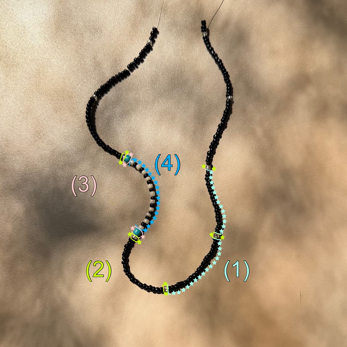 ~4/14 9% 할인> 사이드 컬러 포인트 커스텀 비즈 목걸이 상품이미지10