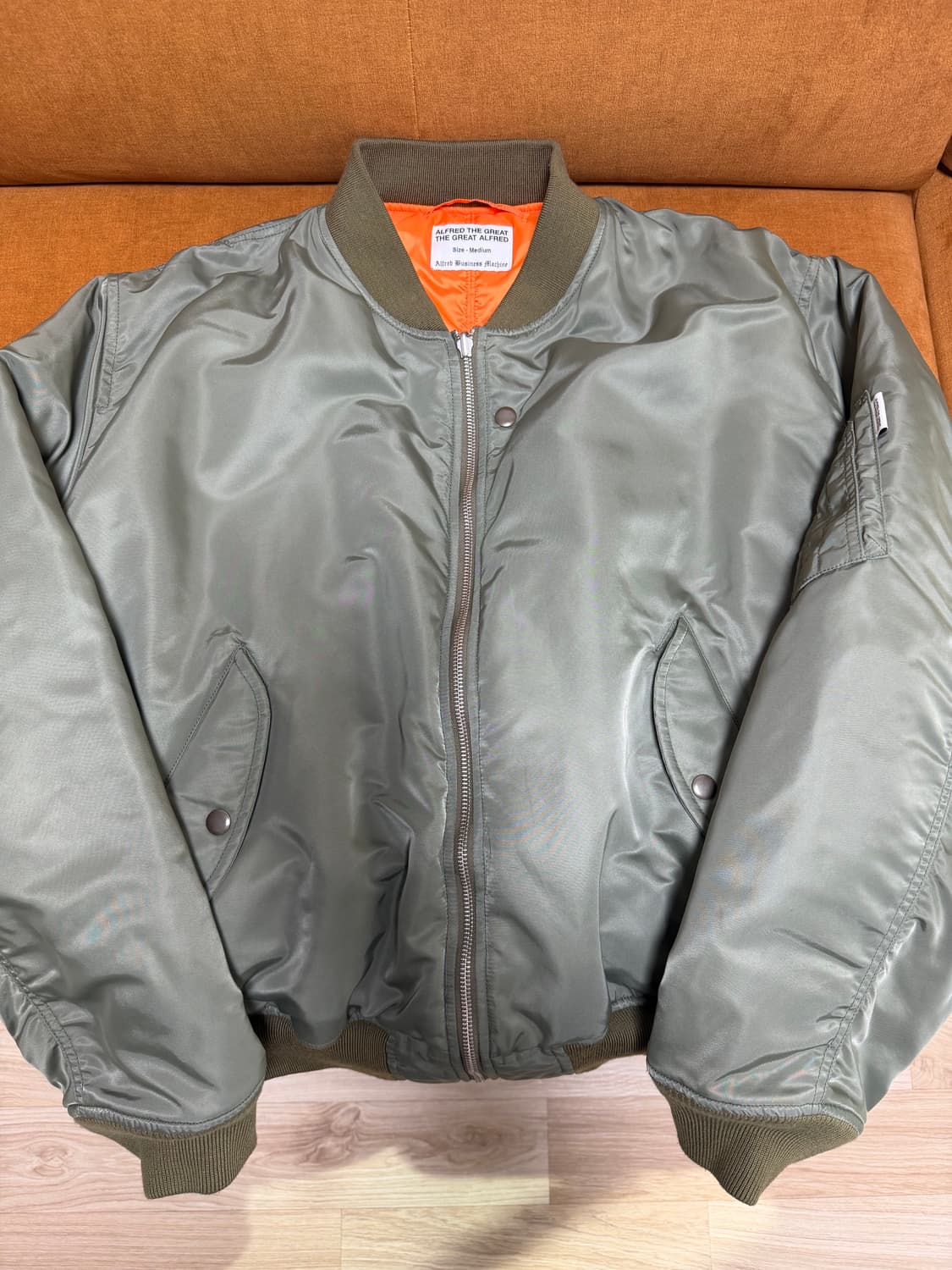 알프레드 리버시블 패치워크 봄버 MA1 상품이미지3