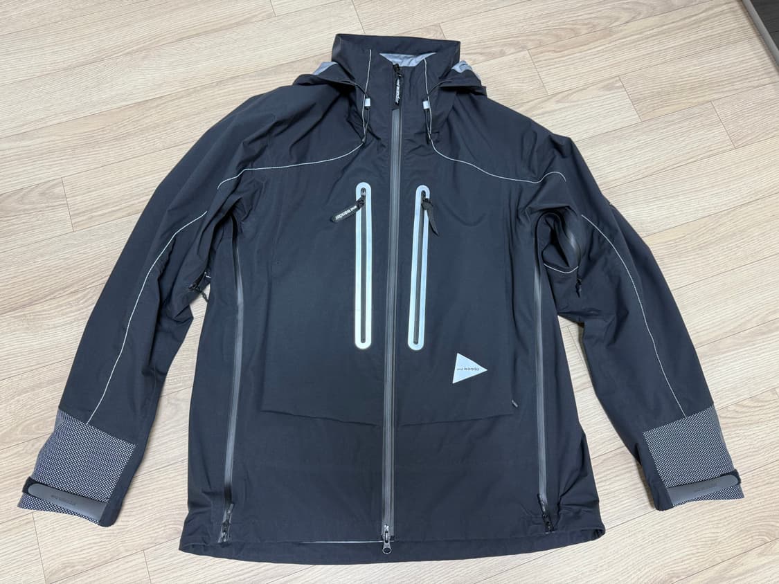 앤드원더 퍼텍스 쉴드 레인자켓 블랙 M사이즈 상품이미지1