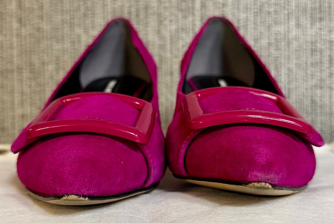 나인웨스트 NINE WEST 마젠타 푸시아 핑크 스웨이드 펌프스 구두 상품이미지2