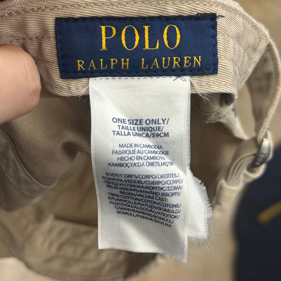 OS 폴로랄프로렌 베이지 볼캡 상품이미지5