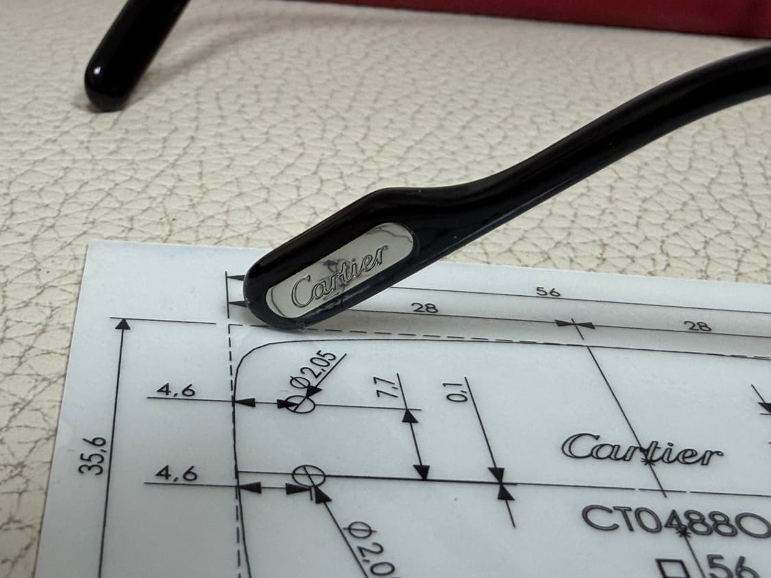 까르띠에 무테 말굽 안경 상품이미지4