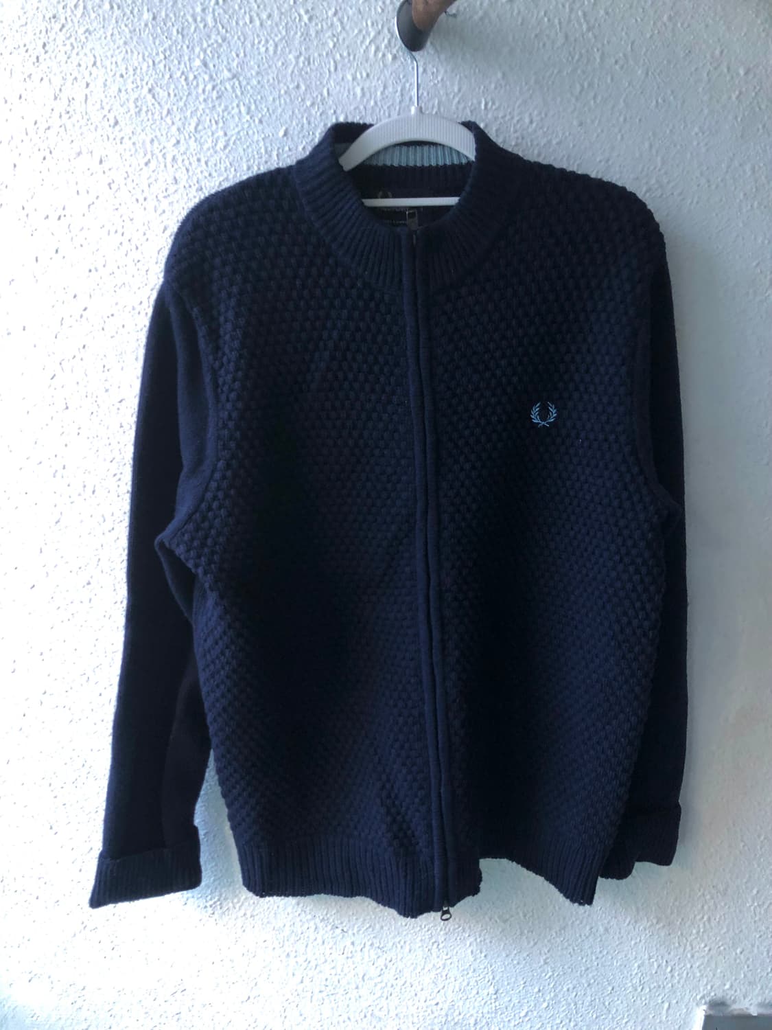 프레드페리 네이비 니트 자켓 상품이미지1