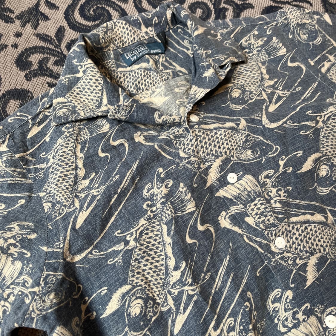 S 폴로 잉어 하와이안 셔츠/W2628 상품이미지3