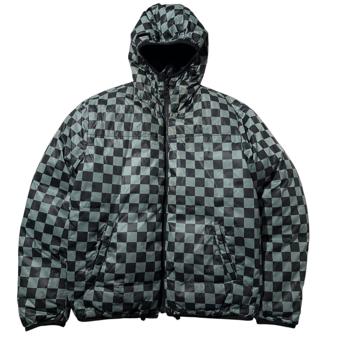 휴고보스 리버시블 체커보드 푸퍼 패딩 상품이미지1