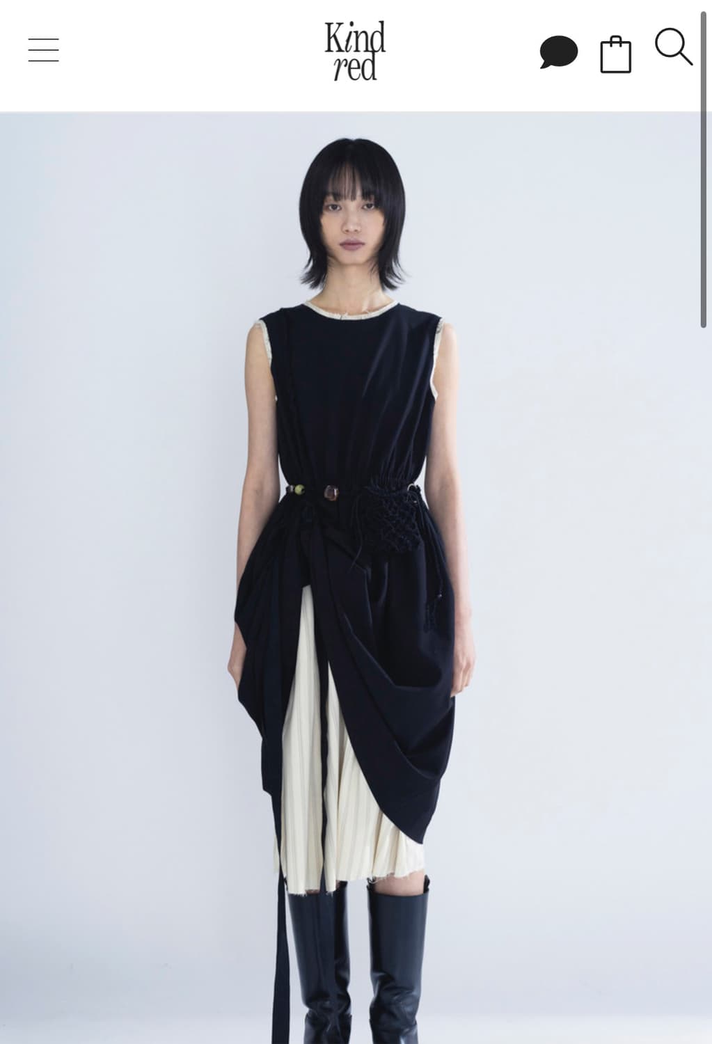 킨드레드 double layerd maxi dress 1 사이즈 상품이미지1