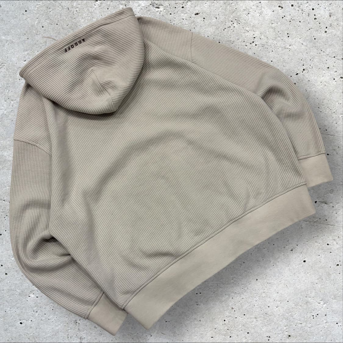 [S] 에드오프 ADD OFF 베어 그래픽 와플 후드 집업 C641 상품이미지2