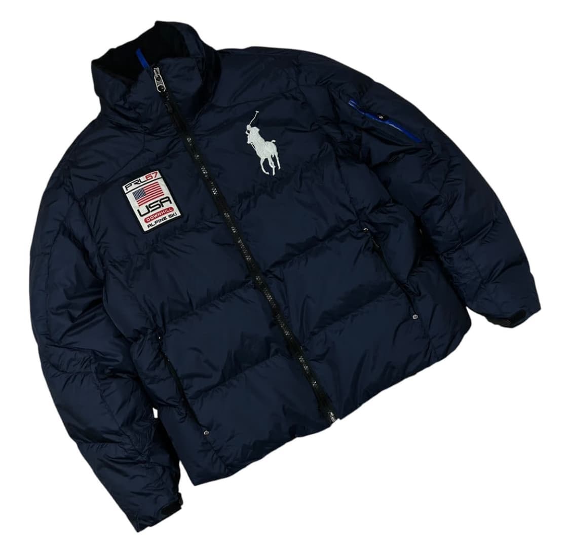 폴로 성조기 네이비 패딩 상품이미지2