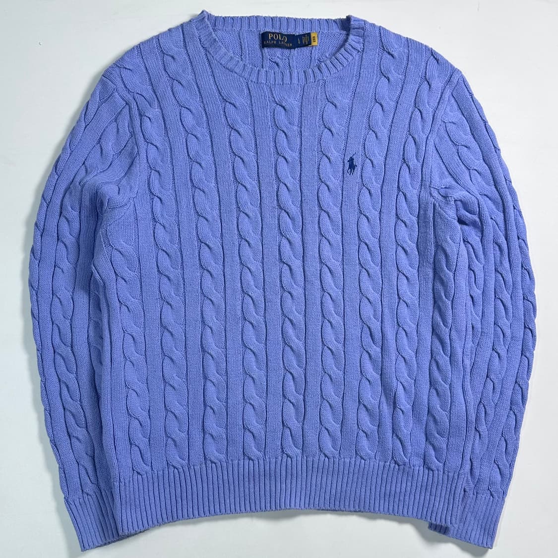 폴로 랄프로렌 스카이블루 케이블 니트 상품이미지1
