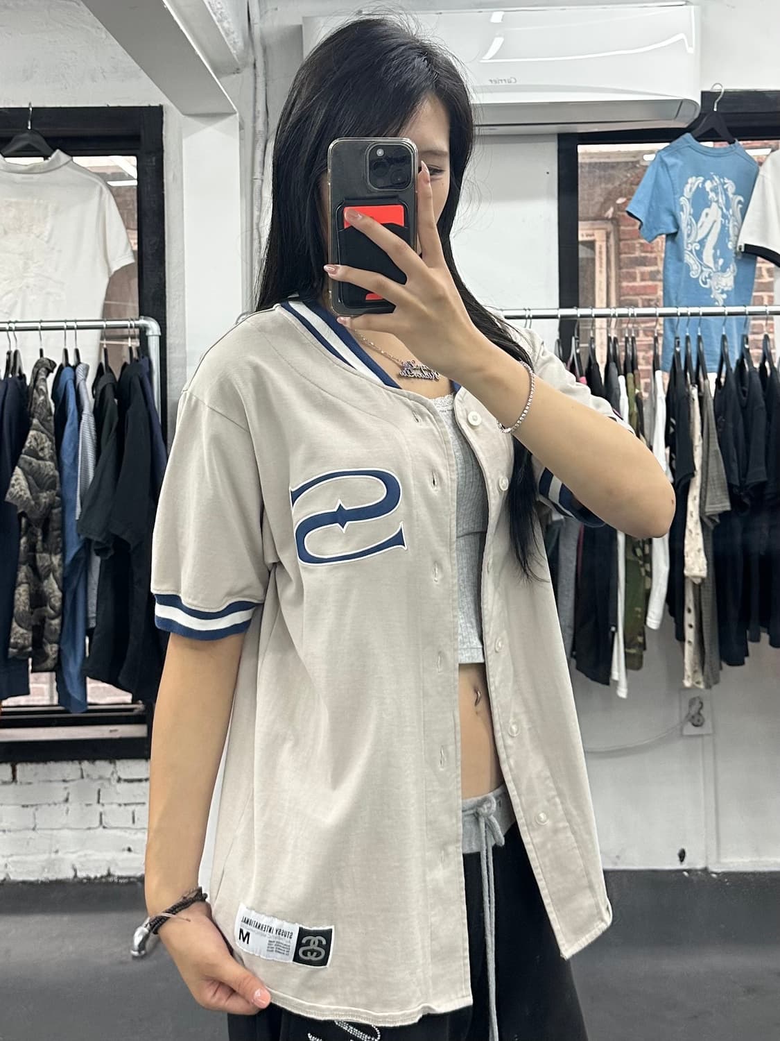 스투시 S로고 베이스볼 반팔 져지 상품이미지4