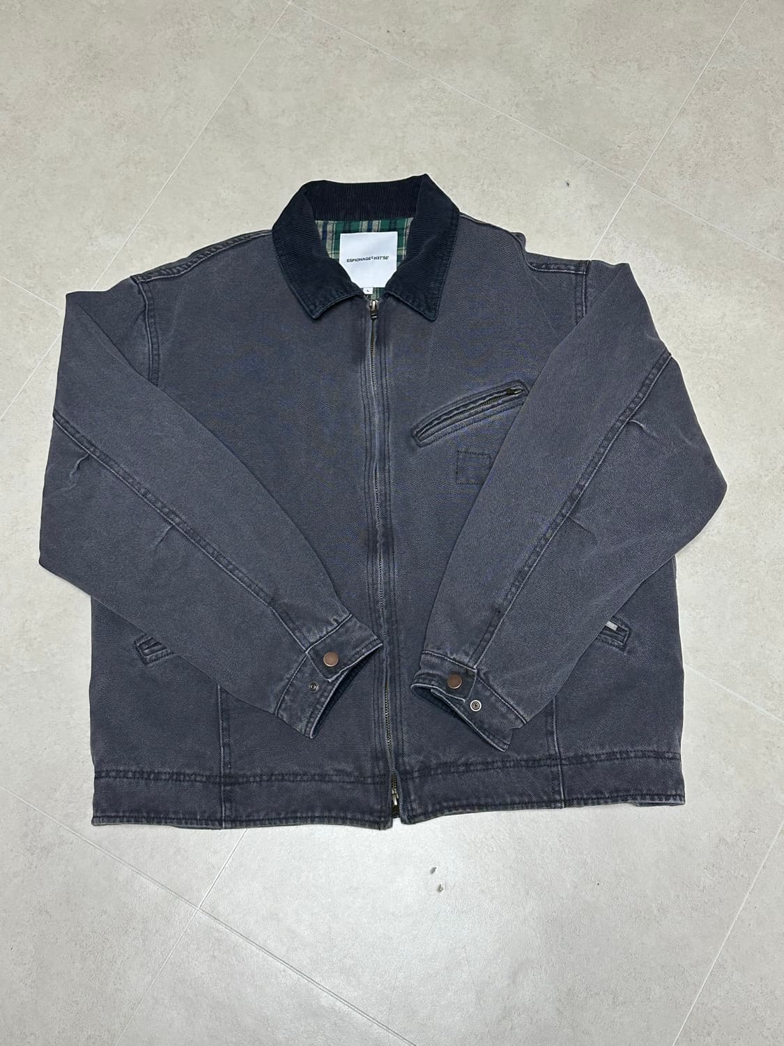 에스피오나지 washed canvas blouson jacket 상품이미지2