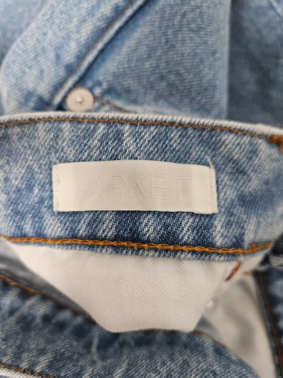 ARKET 아르켓 배럴 레그 데님팬츠 청바지 워싱 28 상품이미지4