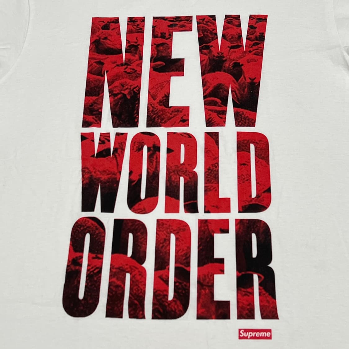 슈프림 07SS NEW WORLD ORDER 티셔츠 화이트 상품이미지5