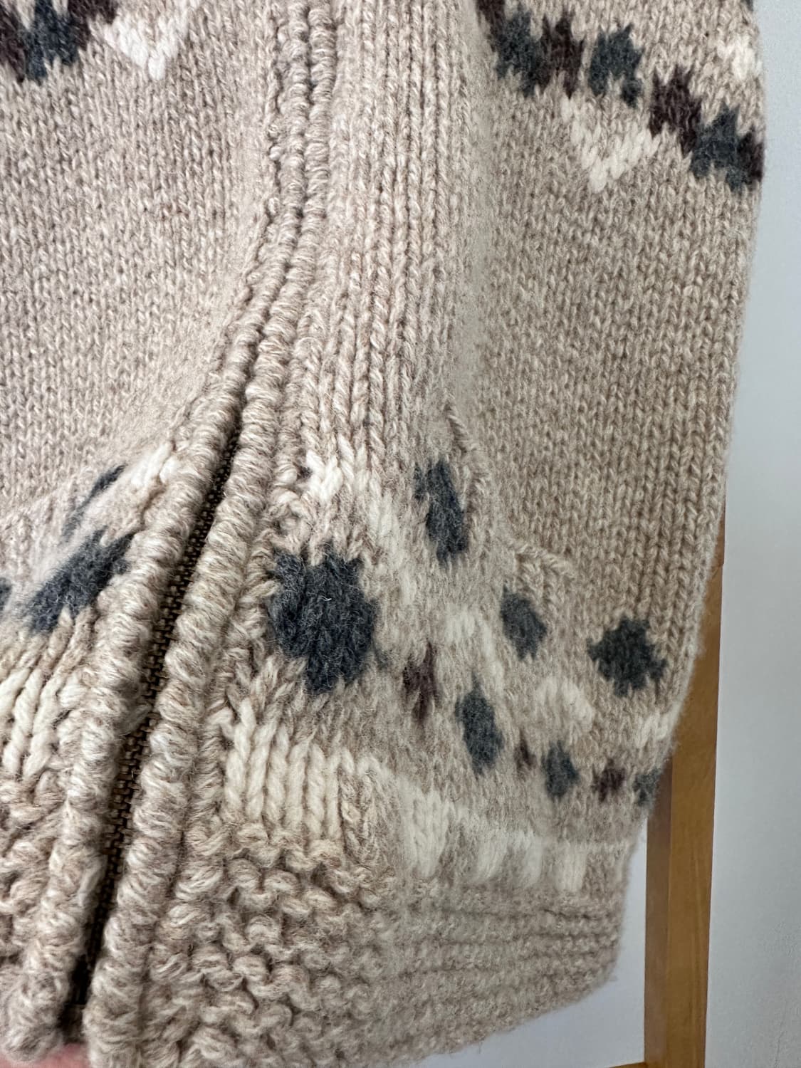 울 집업 베스트(일본빈티지) 상품이미지4