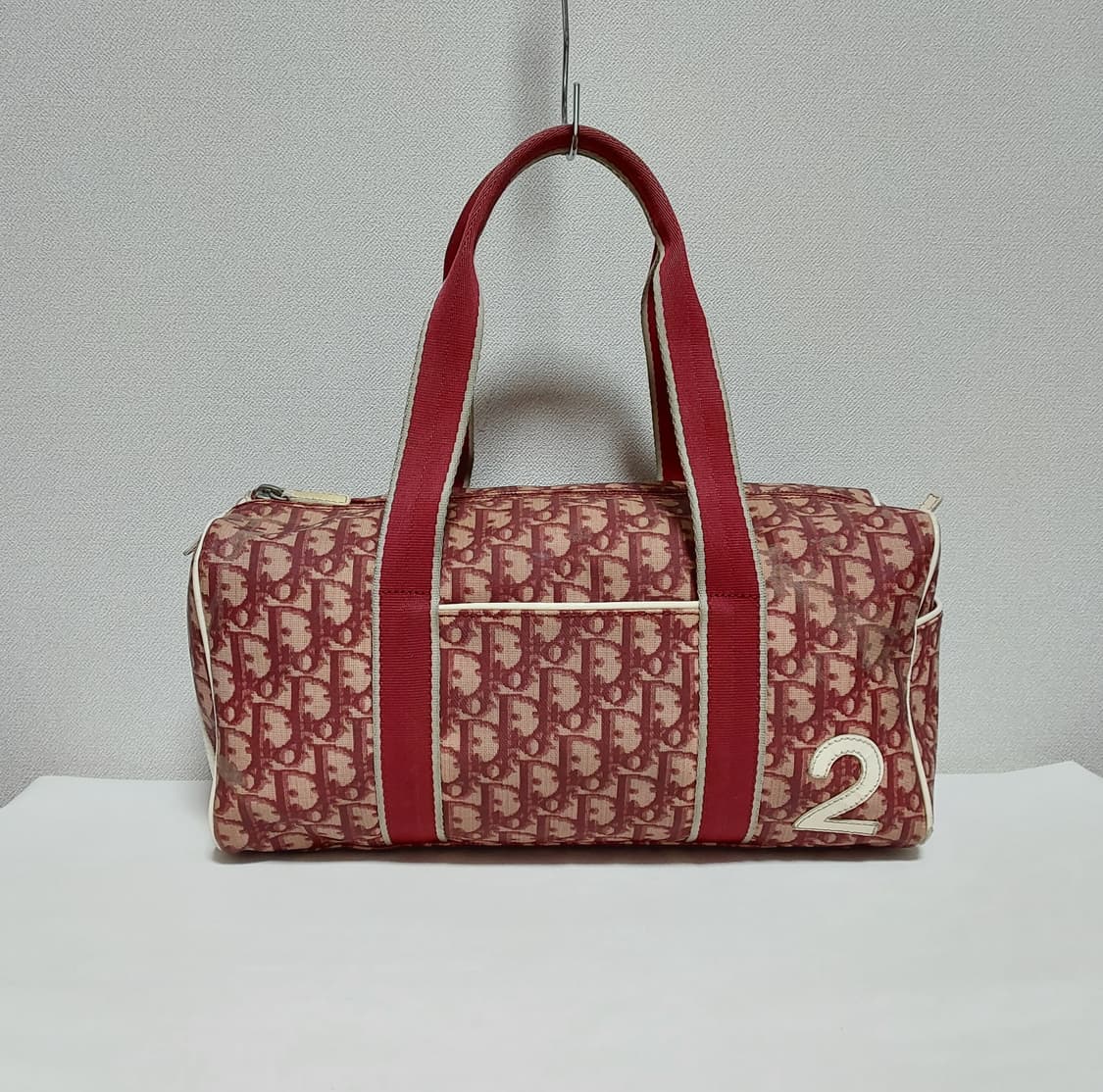 디올 빈티지 오블리크 트로터 보스턴백 레드 (정품) 상품이미지1