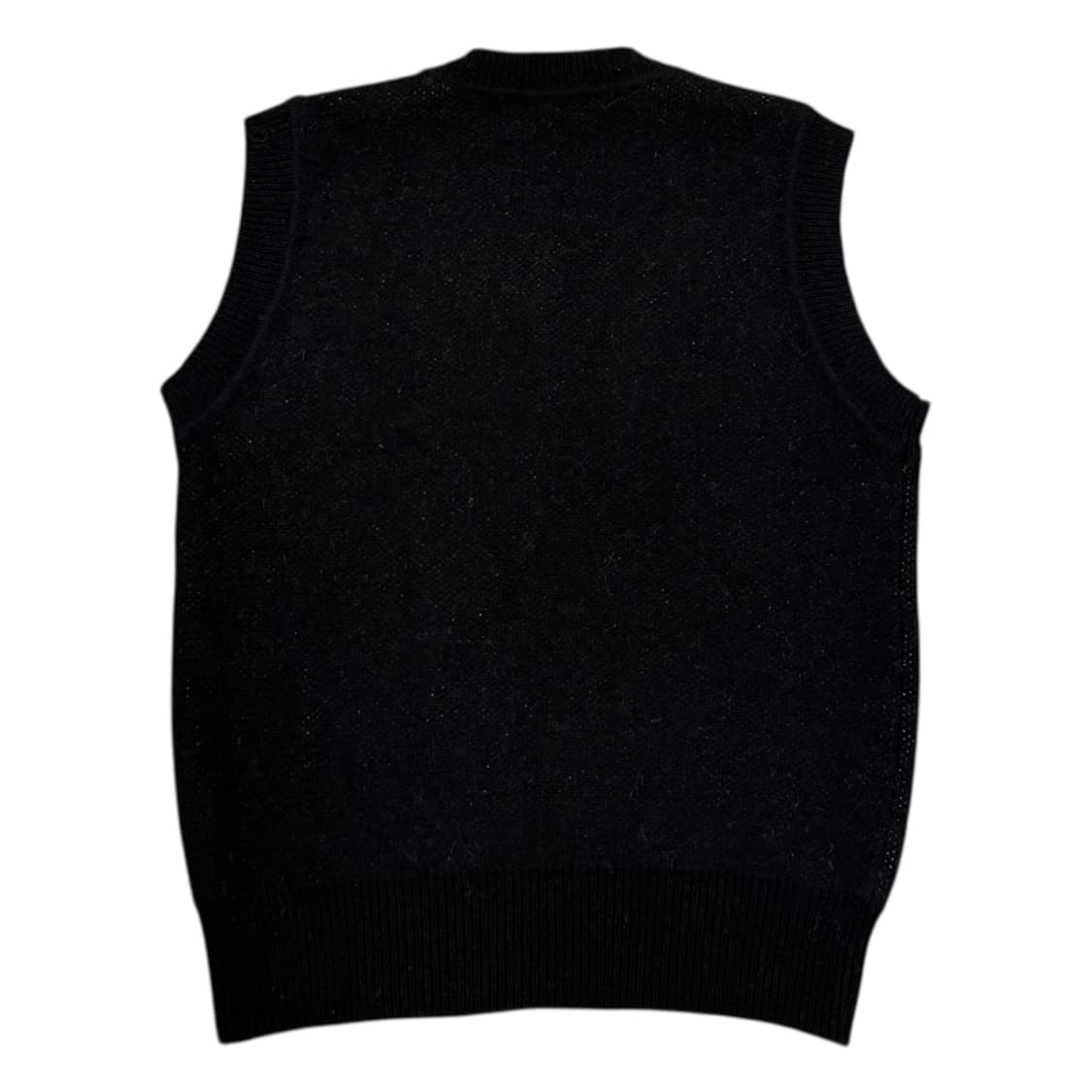 마르디 메크르디 악티프 모헤어 플라워 블렌디 니트 베스트 블랙 상품이미지3