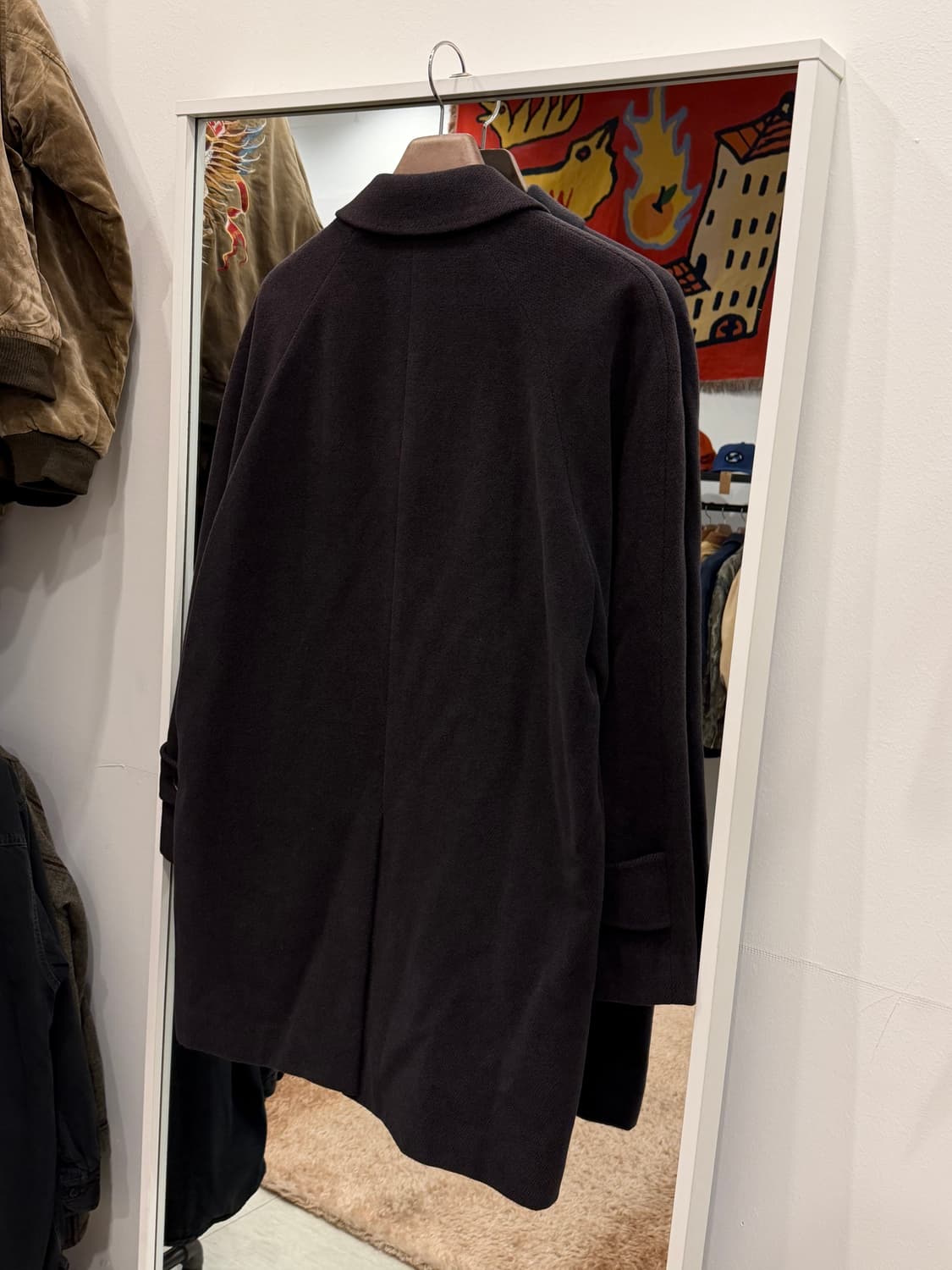 Guinness 빈티지 앙고라 맥코트 하프 코트 상품이미지5