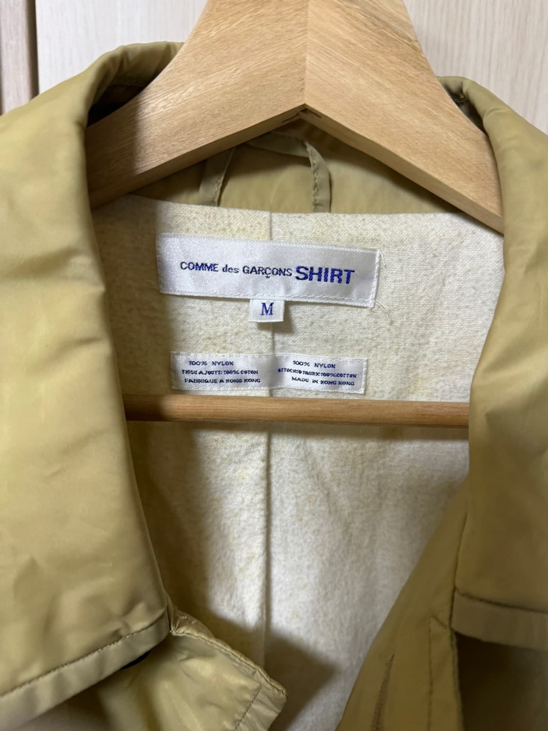 꼼데가르송 나일론 싱글코트 M 상품이미지3